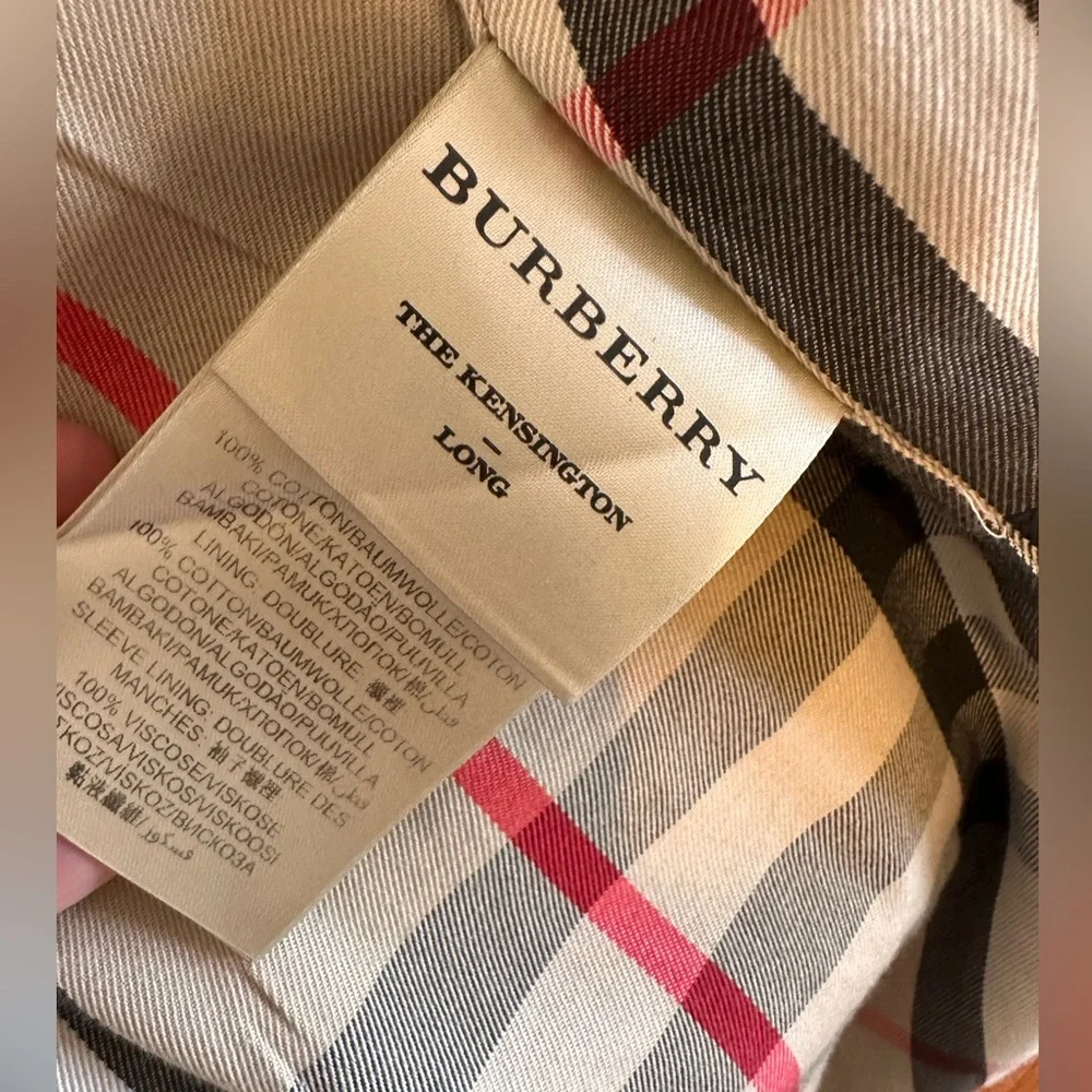 Burberry Beige Double-Breasted Trench Coat - Picture 7 of 12